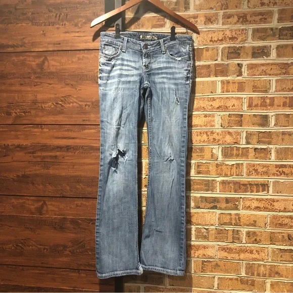 BKE women Stella jeans distressed 27 x 31.5 - Picture 1 of 16